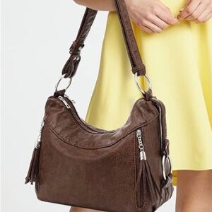 Amazon Essentials Dark Brown Shoulder Bag